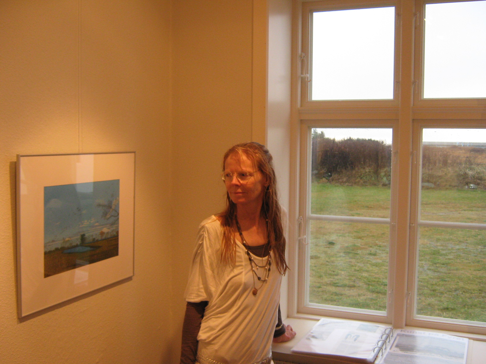 Elsebeth in the lodge of the  Hirtshals lighthouse keeper's assistant 2009